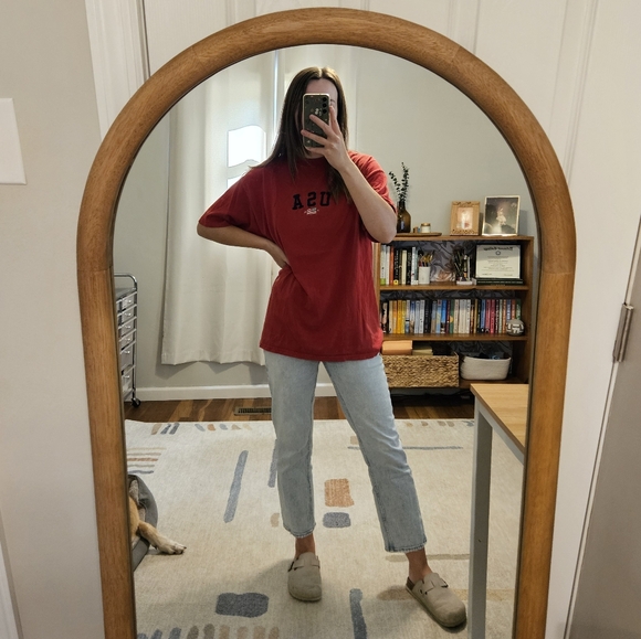 Vintage Other - Vintage USA 1776 Flag Embroidered T Shirt